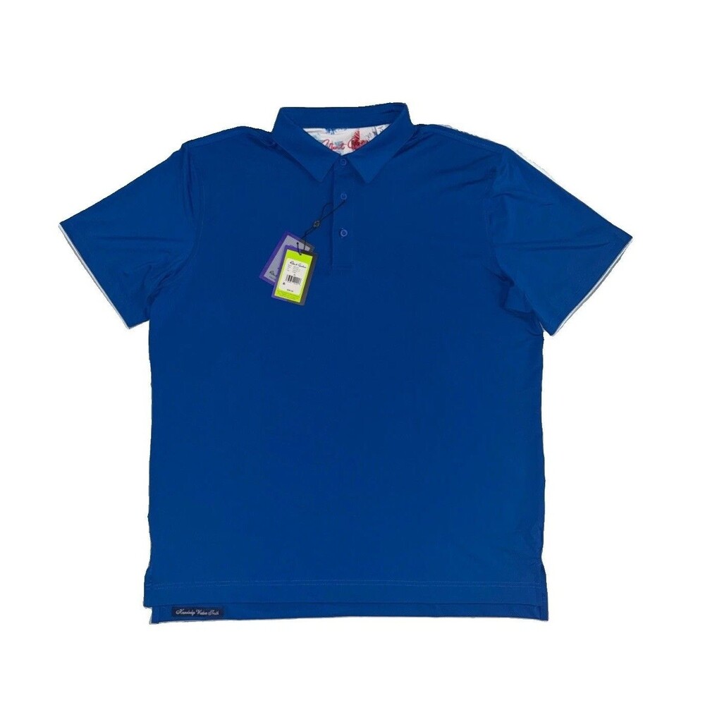 Robert Graham Axelsen Performance Golf Polo Men’s XL Cobalt Blue Classic Fit NWT